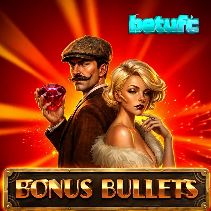 Interface do slot Bonus Bullets com temática western